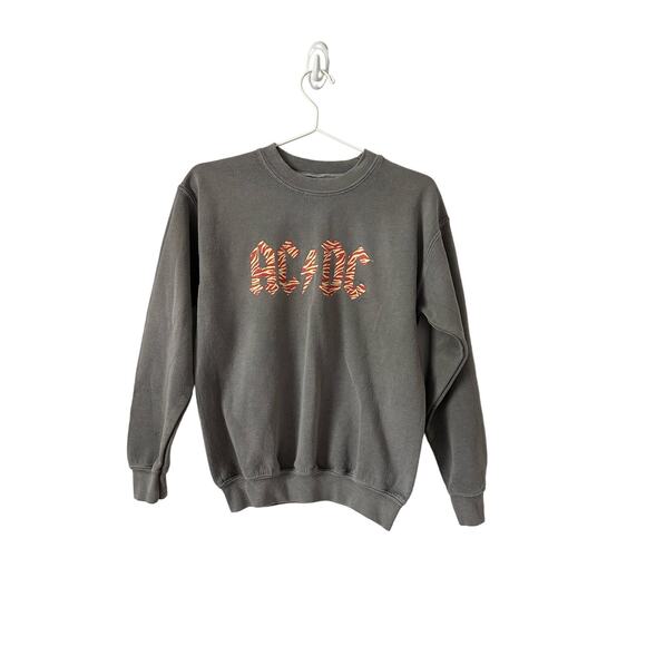 Girls ACDC Gray Sweatshirt size Large - Picture 1 of 7